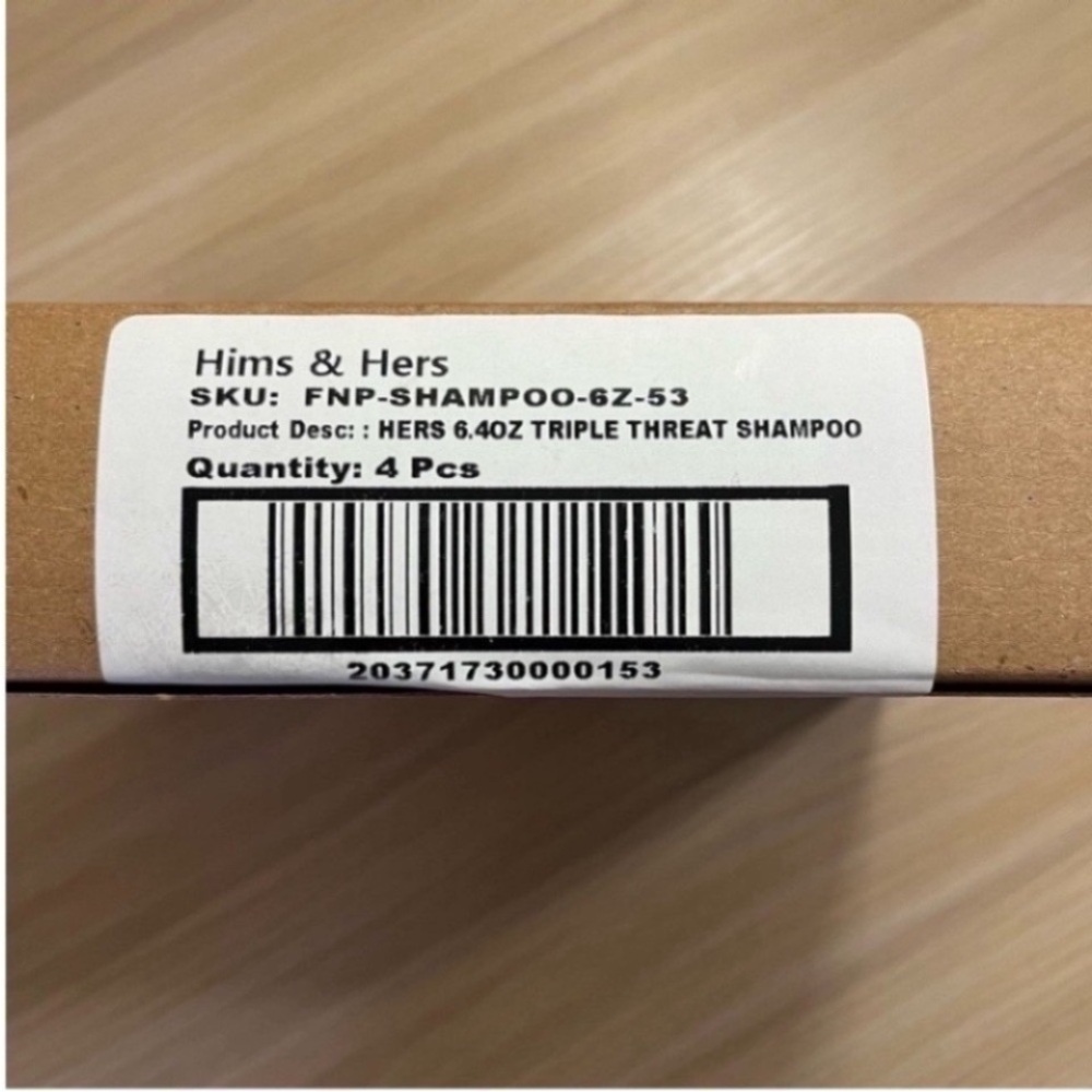 Hers Triple Threat Shampoo 6.4oz 4 Pack Thickening Napa Rose Scent NEW Sealed - Picture 7 of 7